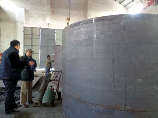 大型褐煤烘干機現場